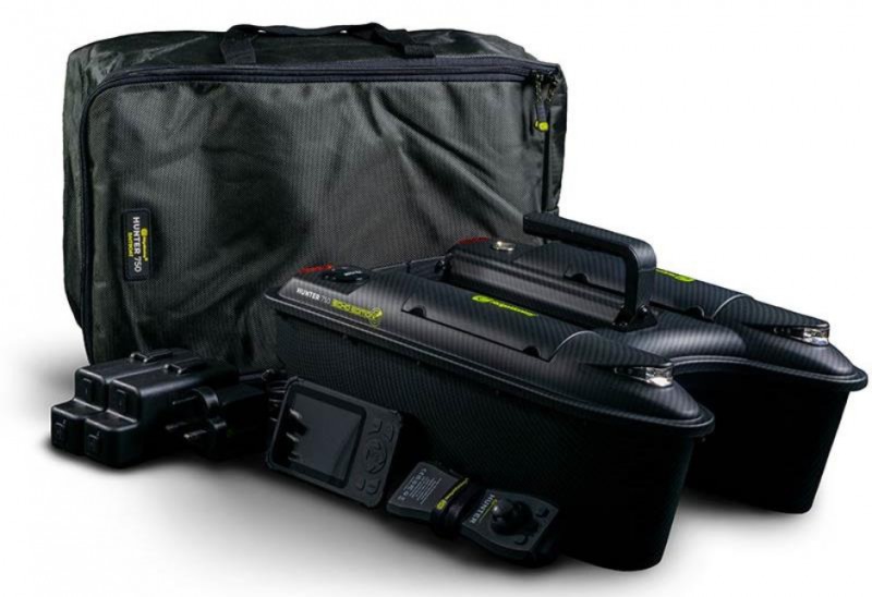 RIDGE MONKEY BATEAU AMORCEUR HUNTER 750 BLACK + ECHO