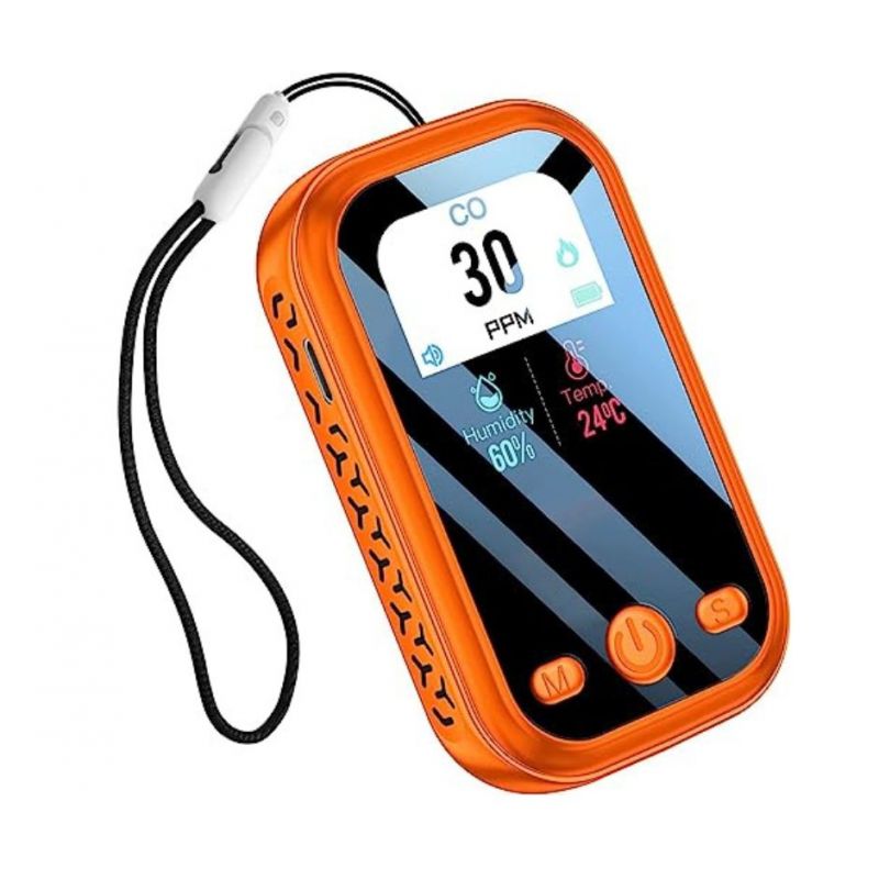 DETECTEUR DE MONOXYDE DE CARBONE PORTABLE RECHARGEABLE USB (3 en 1)