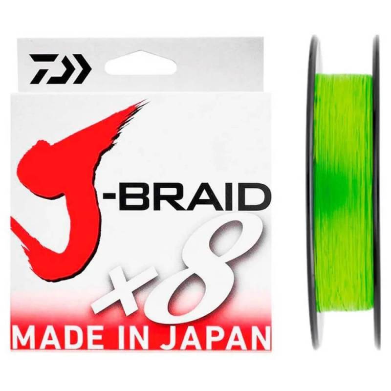 TRESSE DAIWA J BRAID X 8 CHARTREUSE - 300M - 20/100